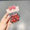 Diadema Roja para Niñas Dibujo Animado Linda Lunares Estrella de Cinco Puntas Corazón Flor Diadema No Lastima el Cabello Goma para Cola de Caballo