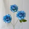 3 Rosas Artificiais Elsa para Decoração de Cena de Casamento, Decoração de Casa e Hotel, Rosas para Atacado Transfronteiriço