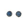 Aretes de Zafiro con Aguja de Plata S925 de Estilo Simple Coreano Aretes de Tuerca de Cristal Cuadrado Aretes Elegantes Joyería Exquisita
