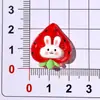 Desenho Animado Fruta Pêssego Uva Cabeça de Animal Acessórios de Resina Joias DIY Cola Creme Capa de Celular Ímã de Geladeira Atacado