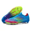 Zapatos de Fútbol Transfronterizos Europeos F50 para Hombres y Mujeres, Adolescentes y Estudiantes, Tacos Largos, Zapatillas de Entrenamiento para Partido en Césped Artificial para Adultos