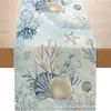 2026 Estrela do Mar Tartaruga de Verão da Amazonia Caminho de Mesa Decoração de Festa Festival ao Ar Livre Toalha de Mesa Personalizada Atacado
