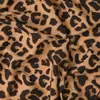 En stock, tela con estampado de leopardo de cuatro lados, para vestido de verano, ropa de mujer, pantalones de moda, tela suave con estampado animal.