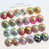 Parches Ovalados de Resina con Partículas de Concha Triturada Iridiscente Degradada Materiales para Pendientes y Accesorios para el Cabello Hechos a Mano DIY Venta al por Mayor