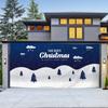 Tela de tapiz para puerta de garaje exterior navideña, tela de fondo para decoración de fiestas navideñas con tela colgante, tamaño grande