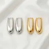 Pendientes de Aleación de Zinc en Forma de U de Alta Gama para Mujer, Moda Transfronteriza, Suministro Directo del Fabricante, Lujo Ligero, Personalizados, Pendientes Versátiles al por Mayor