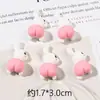 Acessórios de Resina de Bumbum de Animal Fosco Desenho Animado DIY Cola Cremosa Capa de Celular Copo d'Água Carro Elétrico Fivela de Sapato Adesivo