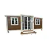Venta al por mayor del fabricante Comercio exterior Contenedor expandible de doble ala Cobertizo para herramientas de jardín exterior Contenedor a prueba de humedad e impermeable Unidad de actividad móvil