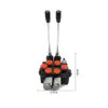 Nueva válvula multi-vía ZD102 válvula de inversión manual hidráulica de una vía válvula de control manual motor de cilindro