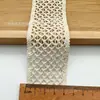 Encaje de cordón tejido a cuadros estilo francés pequeño de 4.5 cm de ancho encaje de decoración accesorios de ropa encaje decorativo