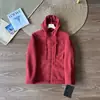 Capas para exteriores en otoño e invierno: chaqueta unisex con capucha gruesa, cierre completo, forro polar de doble cara. 13653