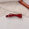 Grampo de Cabelo Banana com Laço Personalizado Retro para Mulheres, Grampo Simples e Versátil para Rabo de Cavalo, Acessório de Cabelo com Grampo Torcido para a Parte de Trás da Cabeça