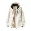 Chaqueta exterior tipo concha Luotuo para mujer, tres en uno, cortavientos, impermeable, cálida, ropa de otoño e invierno para viajes y montañismo para hombre