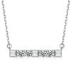 Plata 925 Color Rubí Tesoro Esmeralda Zircón Colgante Collar Trébol de Cuatro Hojas Cadena Clavícula de Amor de Alta Gama para Mujer INS