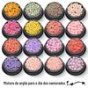 Cross-Border 16 cores Dia dos Namorados cerâmica macia mista Set Ultra-fino delicado margarida maquiagem unhas materiais de joias