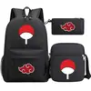 Mochila Nova de Verão 2022 Harajuku Anime Estudante Casual Casual Mochila Escolar Grande Capacidade Conjunto de Três Peças