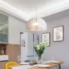 Lámpara Colgante Nórdica para Comedor, Lámpara de Mesa Blanca de Calabaza de Moda Estilo Japonés Simple para Sala de Estar, Dormitorio, Mesita de Noche, Lámpara de Mesa para Barra