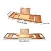 Nuevo Estante de Almacenamiento Retráctil y Ajustable de Madera de Bambú para Tina de Baño Hotel SPA Hogar Estante para Tina de Baño Baño