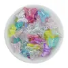 16*13mm Acrílico Color Chapado Transparente Mariposa Agujero Recto Cuentas Sueltas Material para Abalorios Hecho a Mano Pulsera Accesorios de Joyería DIY