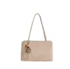 Bolsa pequena quadrada da moda estilo coreano deste ano para mulheres, nova coleção outono 2026, cor sólida, bolsa de ombro simples, bolsa de axila para o dia a dia