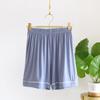 Shorts casuais soltos confortáveis de modal feminino calça pijama fina cor sólida roupa externa calça de cinco pontos calça de casa
