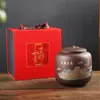 Grandes Latas de Chá de Areia Roxa para Uso Doméstico Potes de Chá a Granel Tanque de Armazenamento Criativo com Sucção Potes Selados à Prova de Umidade Potes para Bolos de Chá Pu'er 1kg