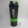 Botella Araña Vaso Mezclador Vaso para Proteína en Polvo Fitness Deportes Vaso de Agua Portátil Combinación Multicapa 500ml