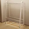 Perchero de Pie para Dormitorio, Colgador de Ropa para Interiores, Estante de Almacenamiento, Tendedero, Barra Simple para Colgar Ropa
