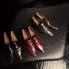 2cm Ankora Rojo Suela Suave Piel Suave Piel Nueva Zapatos de una Sola Pieza Tacón Bajo de Mujer Zapatos Pequeños de Cuero Un Pedal Zapatos de Punta Única para Mujer