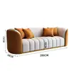 Hotel de apartamentos estilo nórdico sofá de negociação de escritório de alto padrão sofá da área de descanso da recepção combinação de mesa de centro cabine de recepção