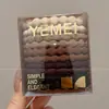 Elásticos de Cabelo em Caixa 2025 Novo Estilo Elásticos para Mulheres, Alta Elasticidade Cordas de Cabelo Duráveis, Acessórios de Cabelo para Rabo de Cavalo Alto, Faixas de Cabelo