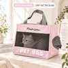 Bolsa de transporte para gatos, mochila de estimação portátil para passeios, bolsa de estimação estilo cápsula espacial de grande capacidade para gatos