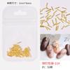 Rebites Japoneses Hot Nail Art Star Moon Joias Barra de Ouro Vara Curva Metal Patch Nail Jewelry Todos os Rebites de Cobre Nail Art
