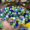 Pulseira de Contas Redondas Pedra Olho de Gato 12mm. Pulseira de Luxo Leve e de Alto Padrão, Pulseira Empilhável, Item Popular para Transmissões ao Vivo e Feiras