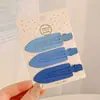 Presilhas de cabelo de alta qualidade estilo coreano em cores dopamina para mulheres, presilhas de bico de pato doces para franja, acessórios de cabelo
