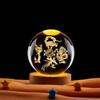 Bestia Dios Cuatro 3D Láser Grabado Interior Bola de Cristal Salón de Buda Pasillo de Adoración Decoración Artesanías Luminosas Adornos