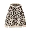 Venta al por mayor transfronteriza Otoño e Invierno 2025 Estilo europeo y americano Moda Sudadera con capucha de punto Jacquard con estampado de animales de alta gama
