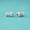Nuevas Cuentas Espaciadoras Pez Pequeño de Plata de Ley S999 Plata Pura Retro Accesorios de Carpa Cuerda de Cuentas DIY Material de Accesorios de Plata