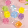Brinquedo de Aperto Cubo Maltose Aurora Decompressão Criativo Divertido Cristal Gelo Cubo Cubo Decompressão Brinquedo de Rebote Lento