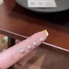 Diseño de Nicho de Gama Alta Simples Súper Brillantes Pendientes de Bola Cielo Estrellado Versátiles Elegantes Pendientes de Personalidad para Mujeres Modernos