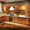 Fábrica de Guangzhou Armários de Madeira Maciça Personalizados Casa Inteira Estilo Americano Europeu Novos Armários de Cozinha Chineses Decoração Personalizada Geral