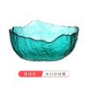Conjunto de Louça Tigela de Vidro Colorido Transparente Irregular Martelado com Borda Dourada Tigela para Jantar Tigela de Salada Tigela de Frutas Atacado Moderno Minimalista