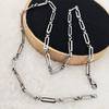 Collar de acero de titanio para hombre, cadena lisa sin colgante, estilo coreano, elegante, cadena combinable con todo, cadena de hueso de serpiente, cadena de hip hop, joyería