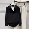 Nueva colección primavera/otoño 2026: Camisa de retazos de alta gama para hombre, de manga larga, moderna, elegante y con un diseño genial y atrevido, perfecta como top casual