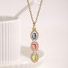 Collar Colgante de Moda Transfronterizo Aliexpress Lujo Ligero con Circonita para Mujer, Cadena para Clavícula de Gama Alta de Nicho Completamente Diamantada, Venta al por Mayor desde el Fabricante