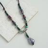 Collar de cerámica Jingdezhen, estilo étnico, joyería popular, cadena de vestido antigua original para mujer, nueva joyería de estilo chino al por mayor