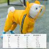 Capa de chuva para cão dinossauro quatro pernas à prova d'água com tudo incluído Urso Bimi de pelúcia Cão pequeno Poncho de cachorro médio grande