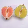 Case de Celular DIY de Toranja 3D Meio Descascada, Pingente de Flor para Cabelo/Sapato, Ornamento Magnético Criativo, Saco Surpresa, Lote de Resina Fofo