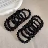 Banda de goma para el cabello para mujer, tocado de cuerda, aro elástico para el cabello, sencillo, famoso en Internet, accesorios para el cabello sencillos, funda de cuero, cuerda fina para el cabello para mujer