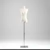 Maniquí Femenino de Medio Cuerpo con Hombros Planos y Pecho Plano, Soporte de Maniquí Estilo Tienda de Ropa Coreana, Maniquí para Escaparate
